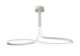 Nur White XL Ceiling Lights Mantra Semi Flush Fittings